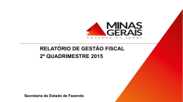 Slide 1 - Secretaria de Estado de Fazenda de Minas Gerais