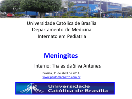 ( Universidade Católica de Brasília): Meningites