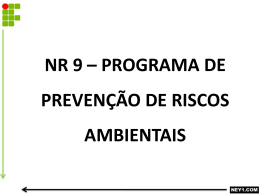 nr 9 * programa de prevenção de riscos ambientais