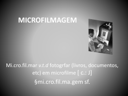 Projeto Organizacional Seminario MICROFILMAGEM.