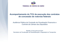 Apresentação TCU - Câmara dos Deputados