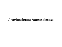Arteriosclerose/aterosclerose