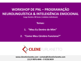 Workshop de PNL - Cilene Furlanetto