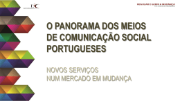 o panorama dos meios de comunicação social portugueses