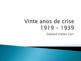 Vinte anos de crise 1919