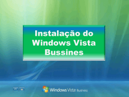 Instalação do Windows Vista Bussines