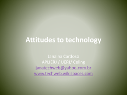 Attitudes to Technology - techweb