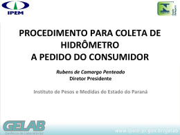IPEM-PR - Medidores de Água - Rubens Camargo