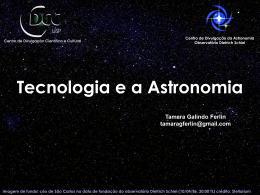 Tecnologia e a Astronomia