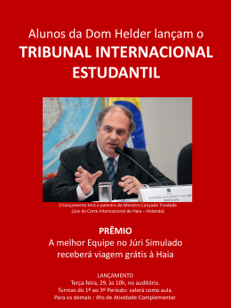 tribunal internacional estudantil