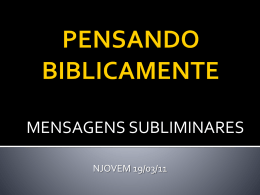 PENSANDO BIBLICAMENTE