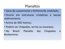 Tipos de Relevos Brasileiros