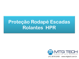 Proteção Rodapé Escadas Rolantes HPR