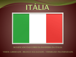 Apresentação de slides sobre a Itália