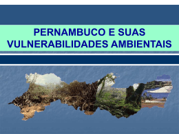 Vulnerabilidades Ambientais de Pernambuco