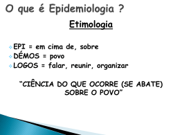 Noções de epidemiologia