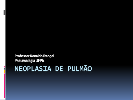 Neoplasia de Pulmão