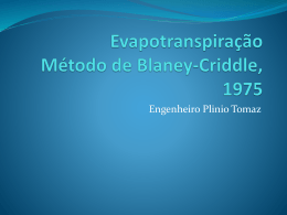 19-Evapotranspiracao-Metodo-de-Blaney-Criddle