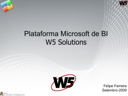 Plataforma BI Microsoft (Início projeto BI)