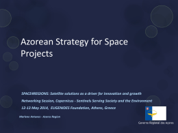 Azorean Strategy for Space Projects