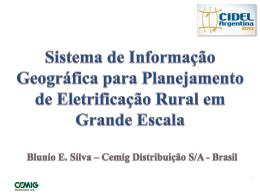 Blunio E. Silva - Cemig Distribuição S/A Minas Gerais