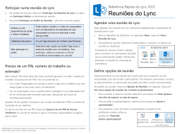 Lync Meetings Quick Reference Card