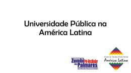 Universidade Pública na América Latina