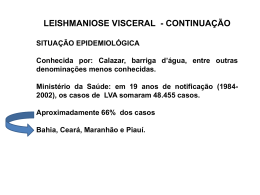 LEISHMANIOSE VISCERAL - Universidade Castelo Branco