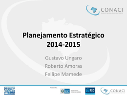 Planejamento Estratégico 2014-2015 – Gustavo Ungaro