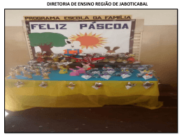 pascoa - Diretoria Regional de Ensino Região de Jaboticabal