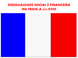 DESIGUALDADE SOCIAL E FINANCEIRA NA FRANÇA