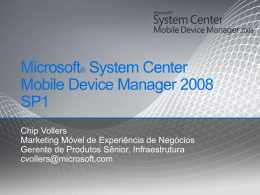 Microsoft® System Center Mobile Device