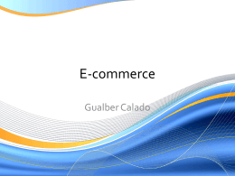 E-commerce - Prof. Gualber Calado