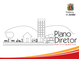 24/08: conteúdo apresentado - Plano Diretor Participativo