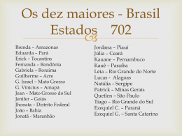 Os dez maiores - Brasil Estados 702