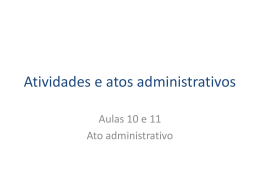 Ato Administrativo - Acadêmico de Direito da FGV