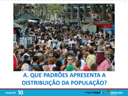 Padrões da distribuição da população em Portugal