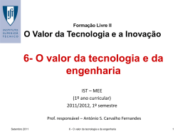 6-Valor da tecnologia e engenharia