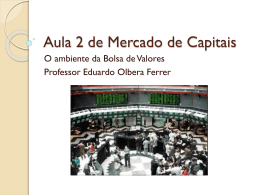 Aula 2 de Mercado de Capitais