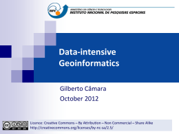 Data-intensive Geoinformatics - DPI