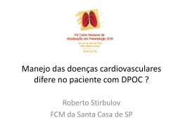 Manejo das doenças cardiovasculares difere no paciente com DPOC