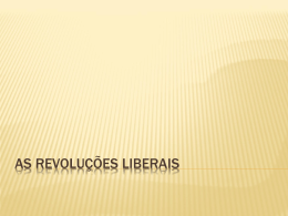 As revoluções liberais