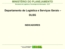 DLSG - Indicadores PE - Ministério do Planejamento, Orçamento