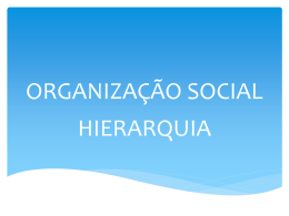 ORGANIZAÇÃO SOCIAL