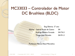 MC33033 - Controlador do Motor DC Brushless