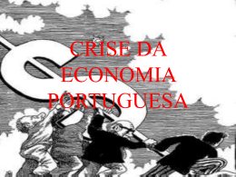 CRISE DA ECONOMIA PORTUGUESA