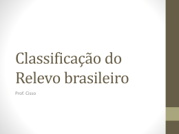 Classificação do Relevo brasileiro