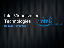 Intel Virtualization Technologies