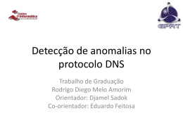 Detecção de anomalias no protocolo DNS