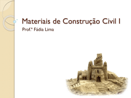 Materiais de Construção Civil I
